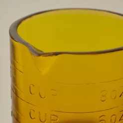 Amber One Cup Glass Measuring Cup