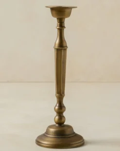 Anna Antique Brass Taper Holder