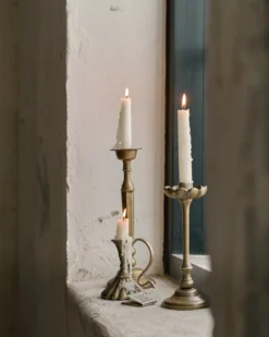 Anna Antique Brass Taper Holder