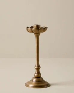 Anna Antique Brass Taper Holder