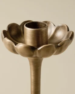 Anna Antique Brass Taper Holder