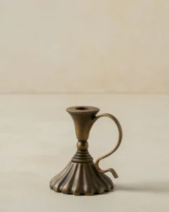 Anna Antique Brass Taper Holder