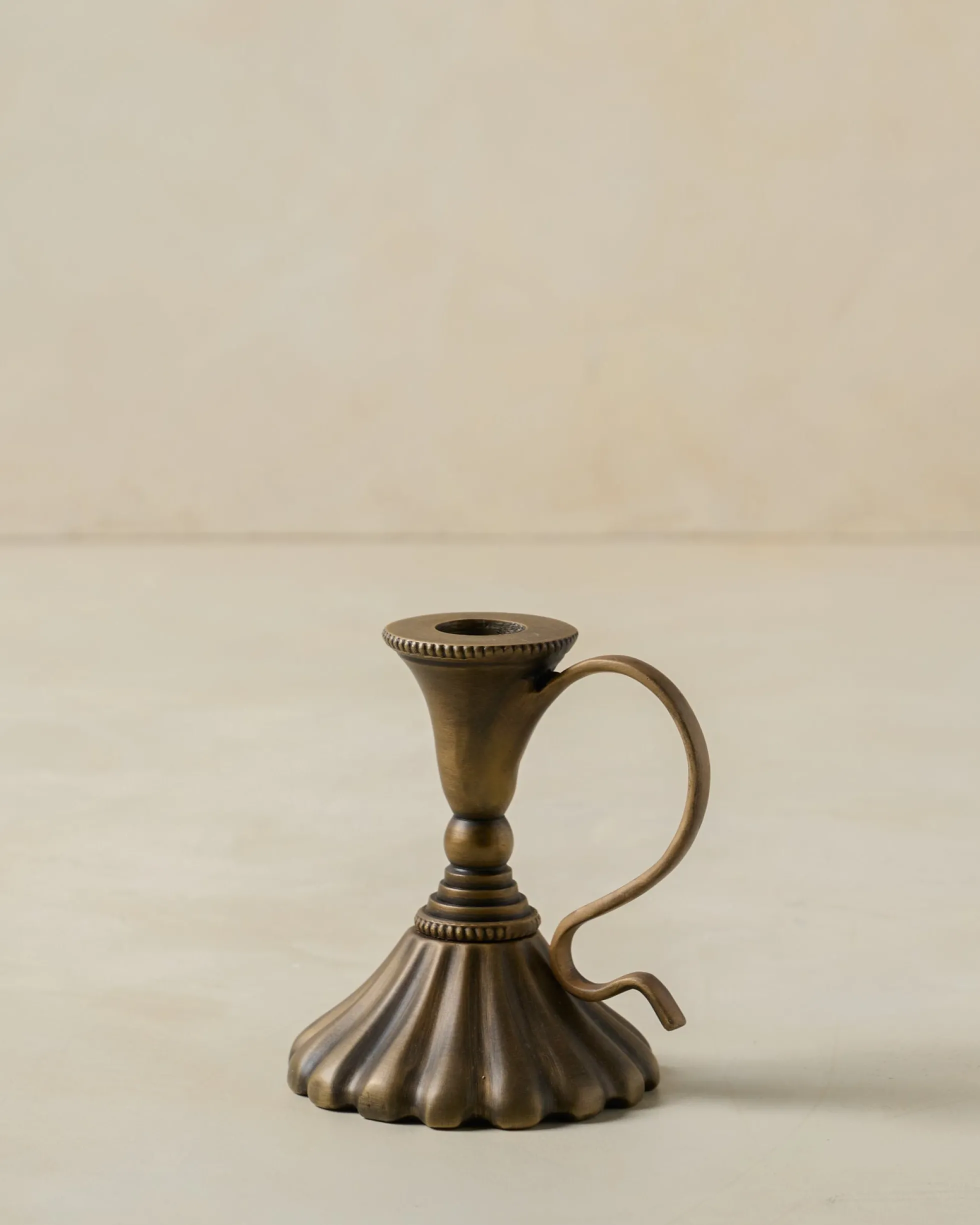 Anna Antique Brass Taper Holder