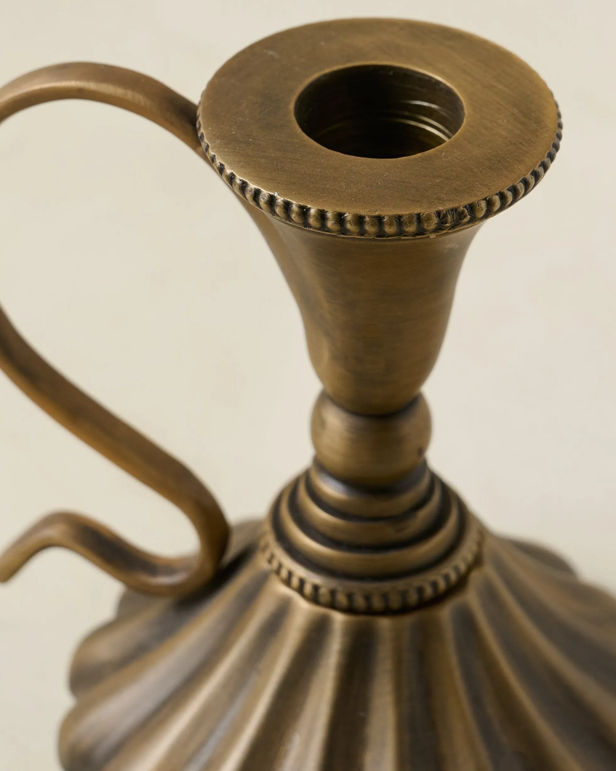 Anna Antique Brass Taper Holder