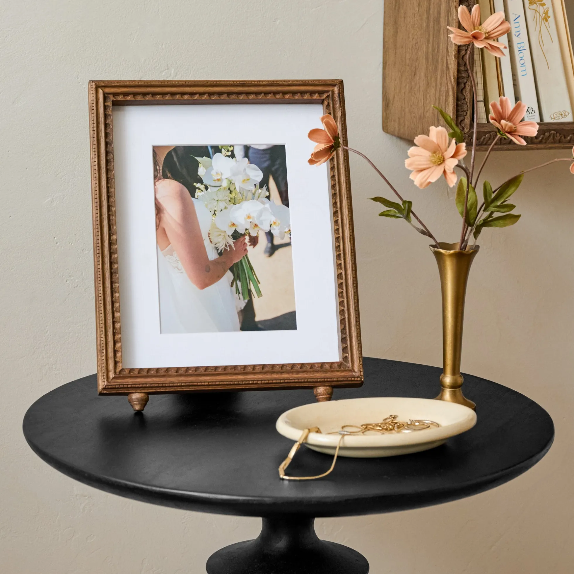 Annie Antiqued Wood Photo Frame