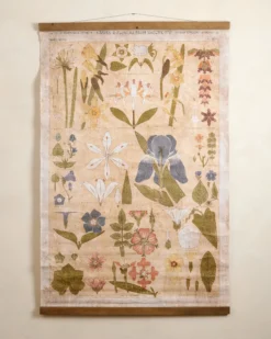 Antique Botanical Study II Tapestry