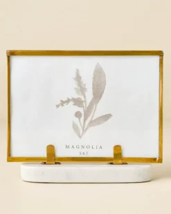 Antique Brass Bracket Photo Frame
