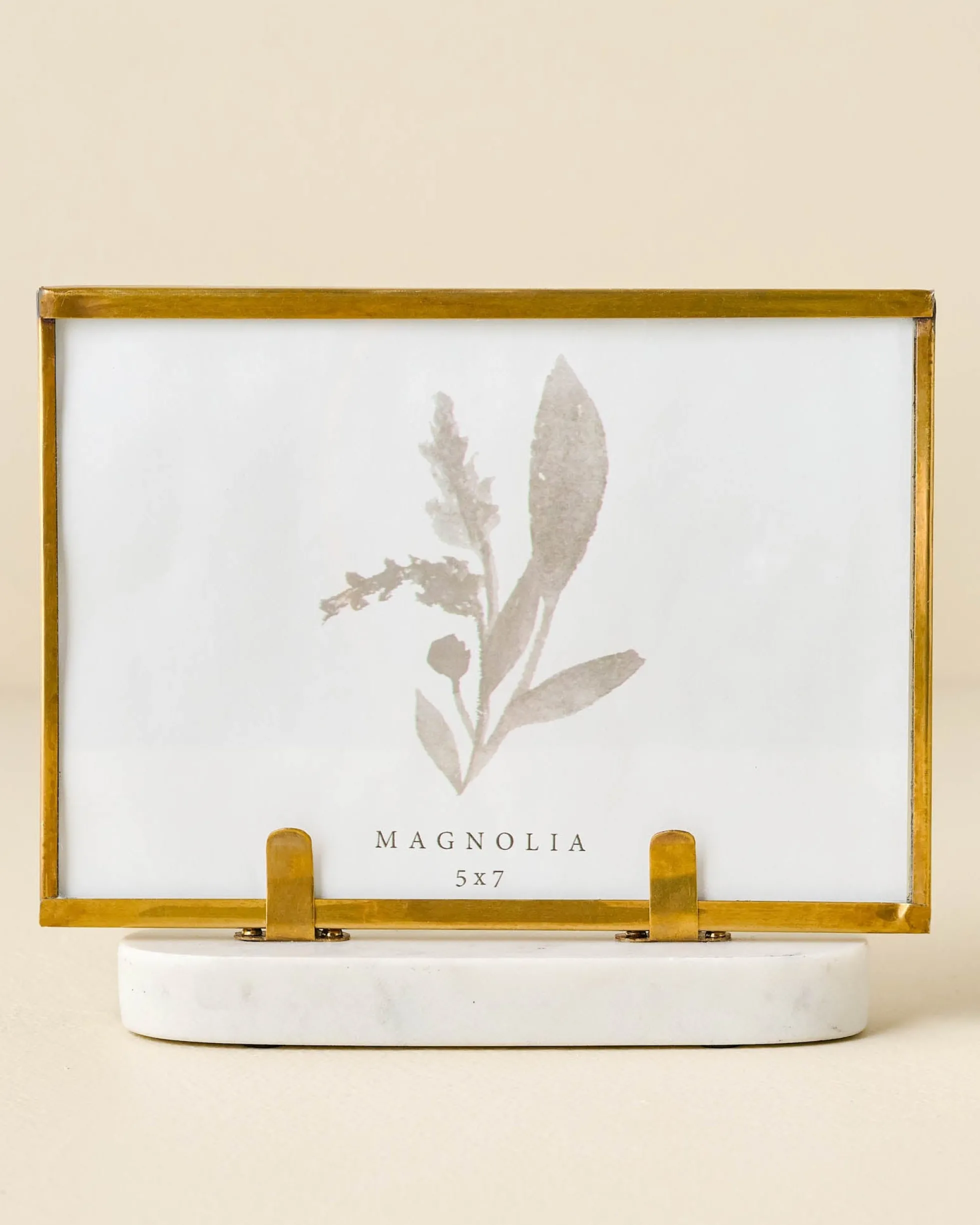 Antique Brass Bracket Photo Frame