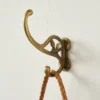 Antique Brass Floral Hook