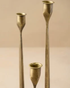 Antique Brass Gatecrest Multi Taper Holder
