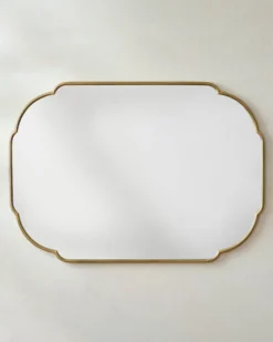 Antique Brass Luna Mirror