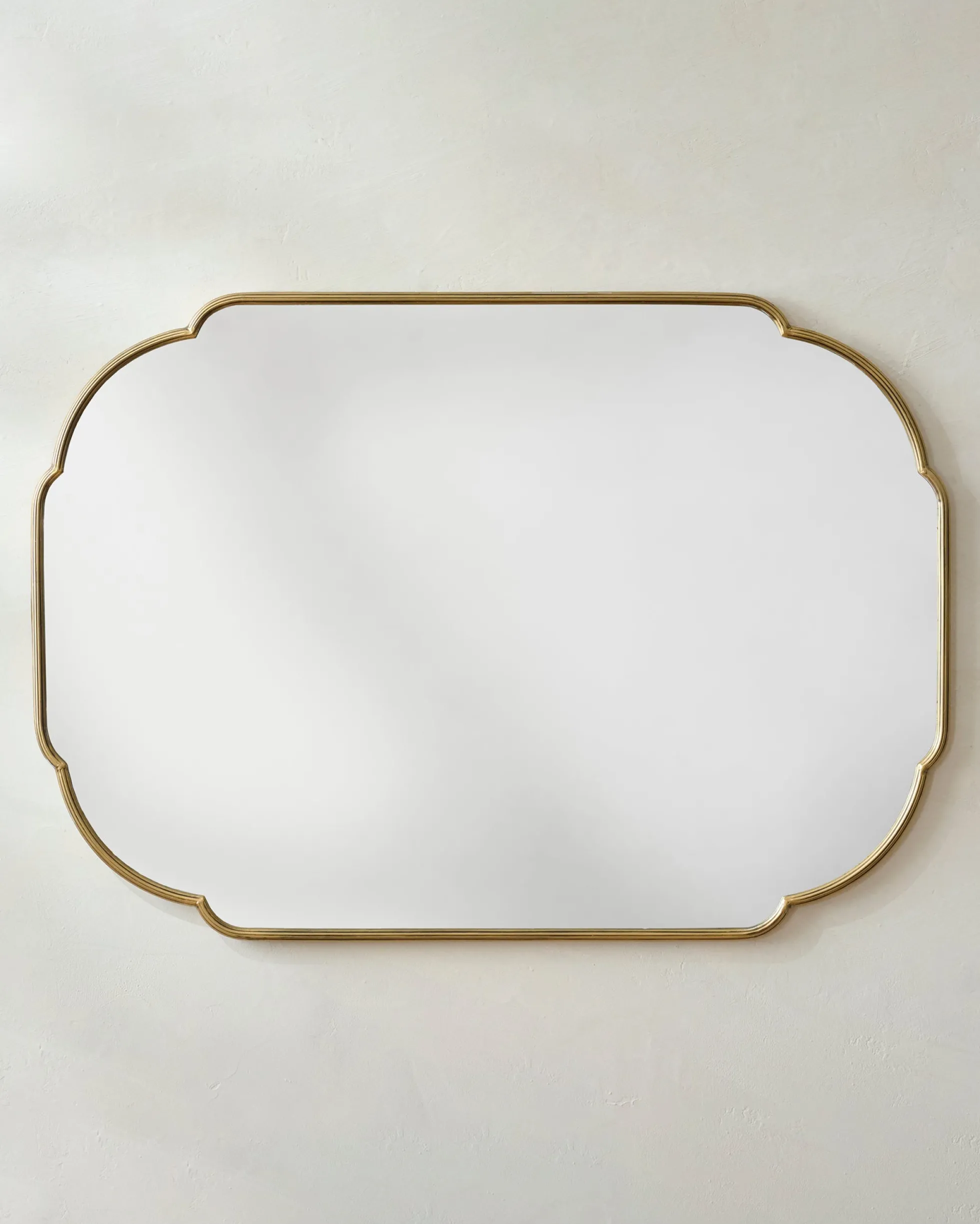 Antique Brass Luna Mirror