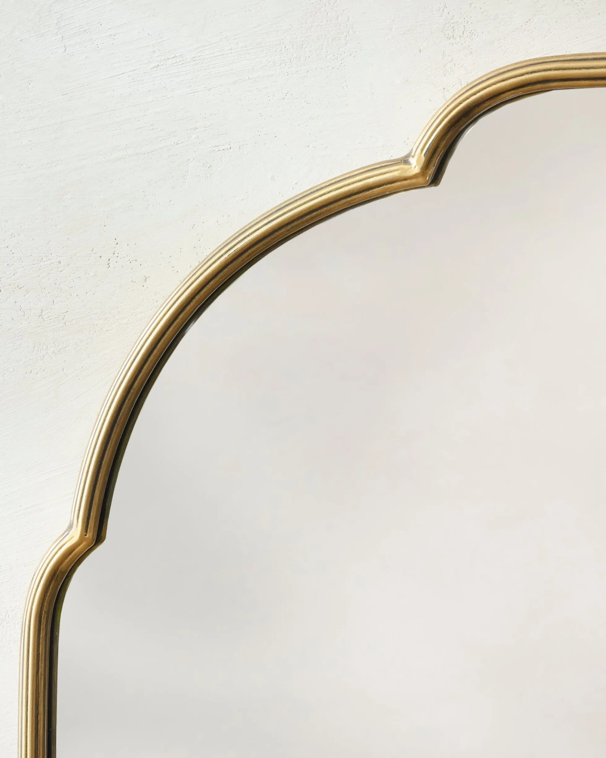 Antique Brass Luna Mirror
