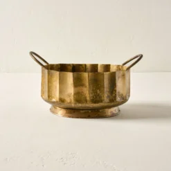 Antique Brass Planter with Handles