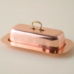 Antique Copper Butter Dish