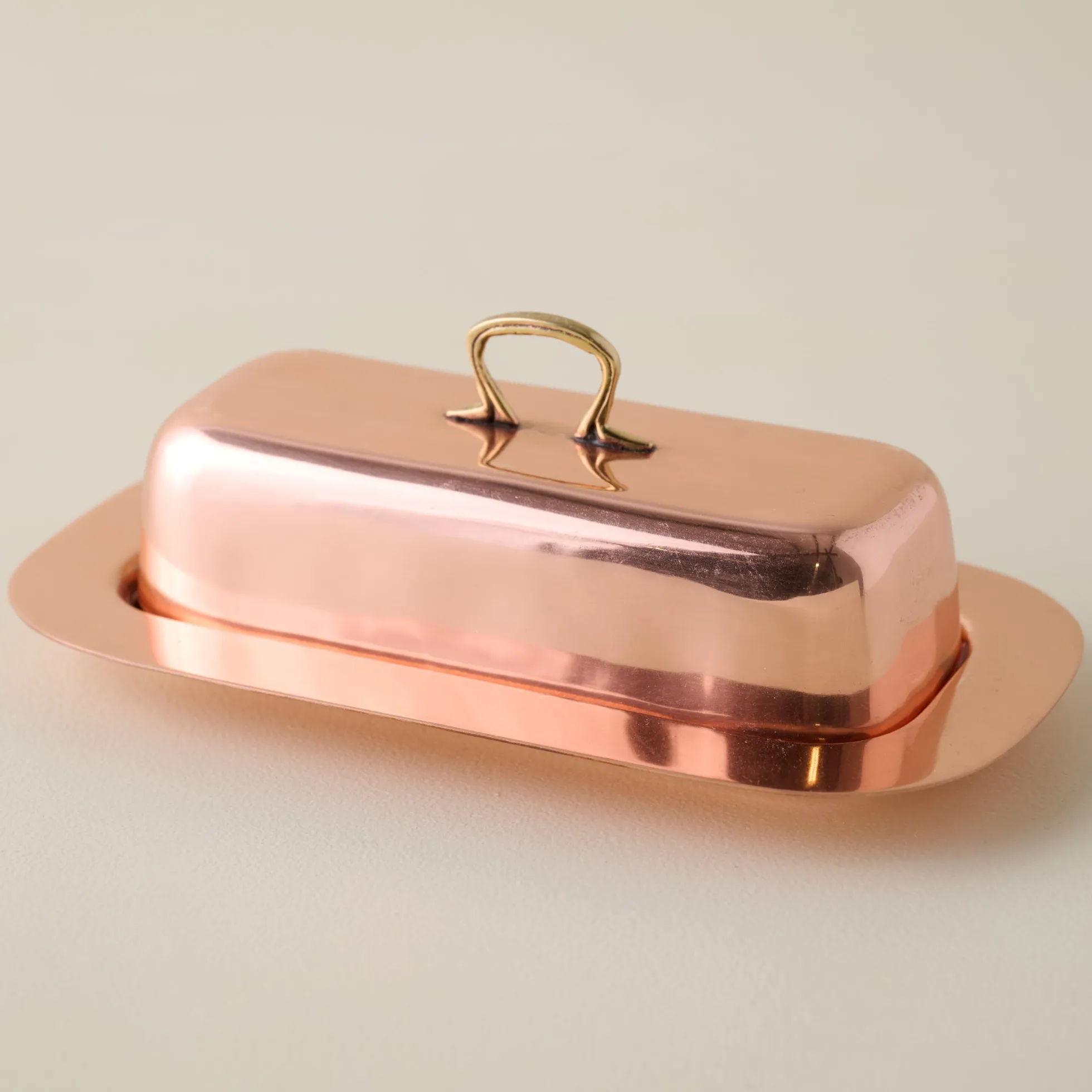 Antique Copper Butter Dish