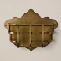 Antiqued Brass Mail Holder