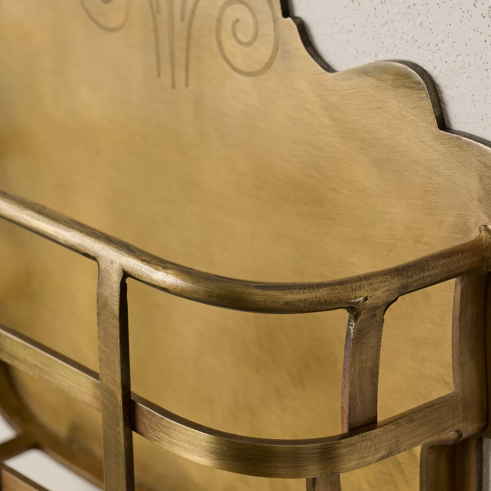 Antiqued Brass Mail Holder