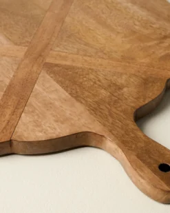 Antiqued Wood Large Oval Serving Board