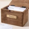 Antiqued Wood Recipe Box