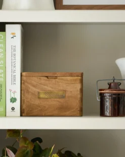 Antiqued Wood Recipe Box