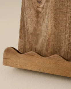 Antiqued Wood Scalloped Cookbook Holder