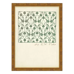 Antique Floral Block Print No.8