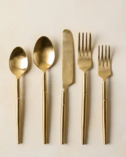 Antique Gold Flatware (Set of 5)
