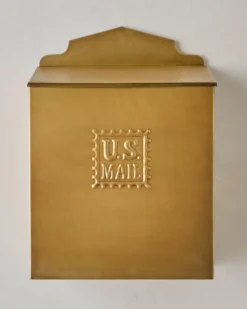 Antique Inspired Brass Mail Box