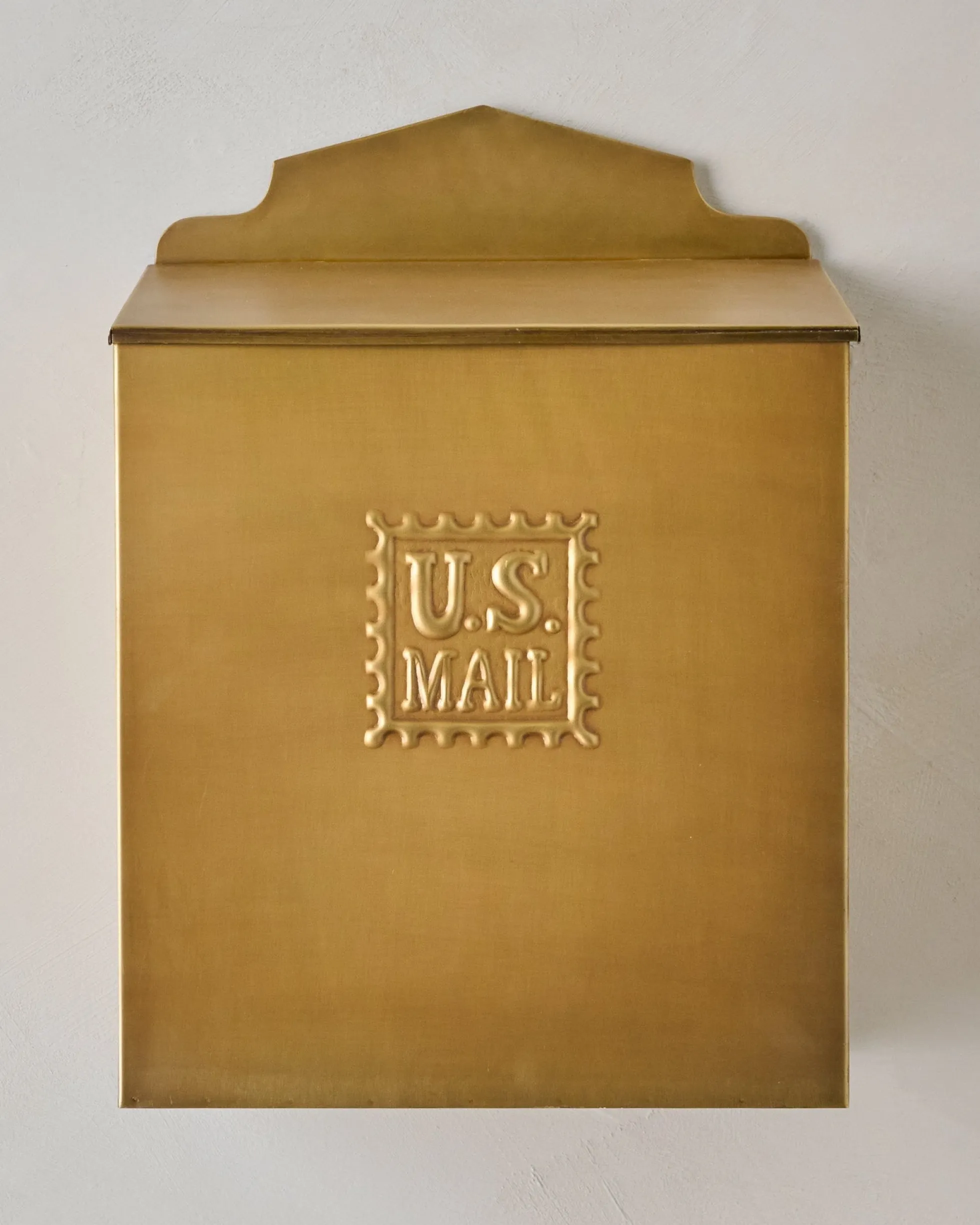 Antique Inspired Brass Mail Box