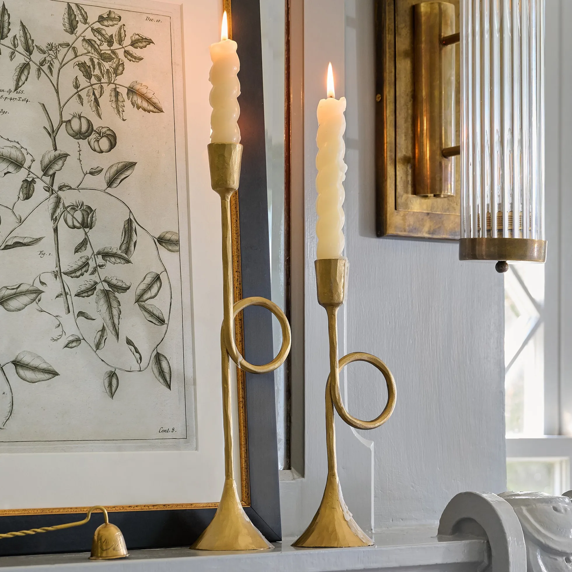 Antique Inspired Trumpet Taper Holder