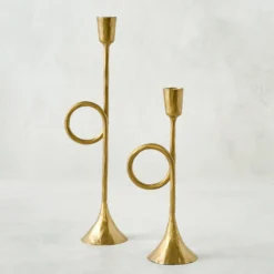 Antique Inspired Trumpet Taper Holder