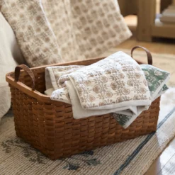 Antique Inspired Woven Harvest Basket