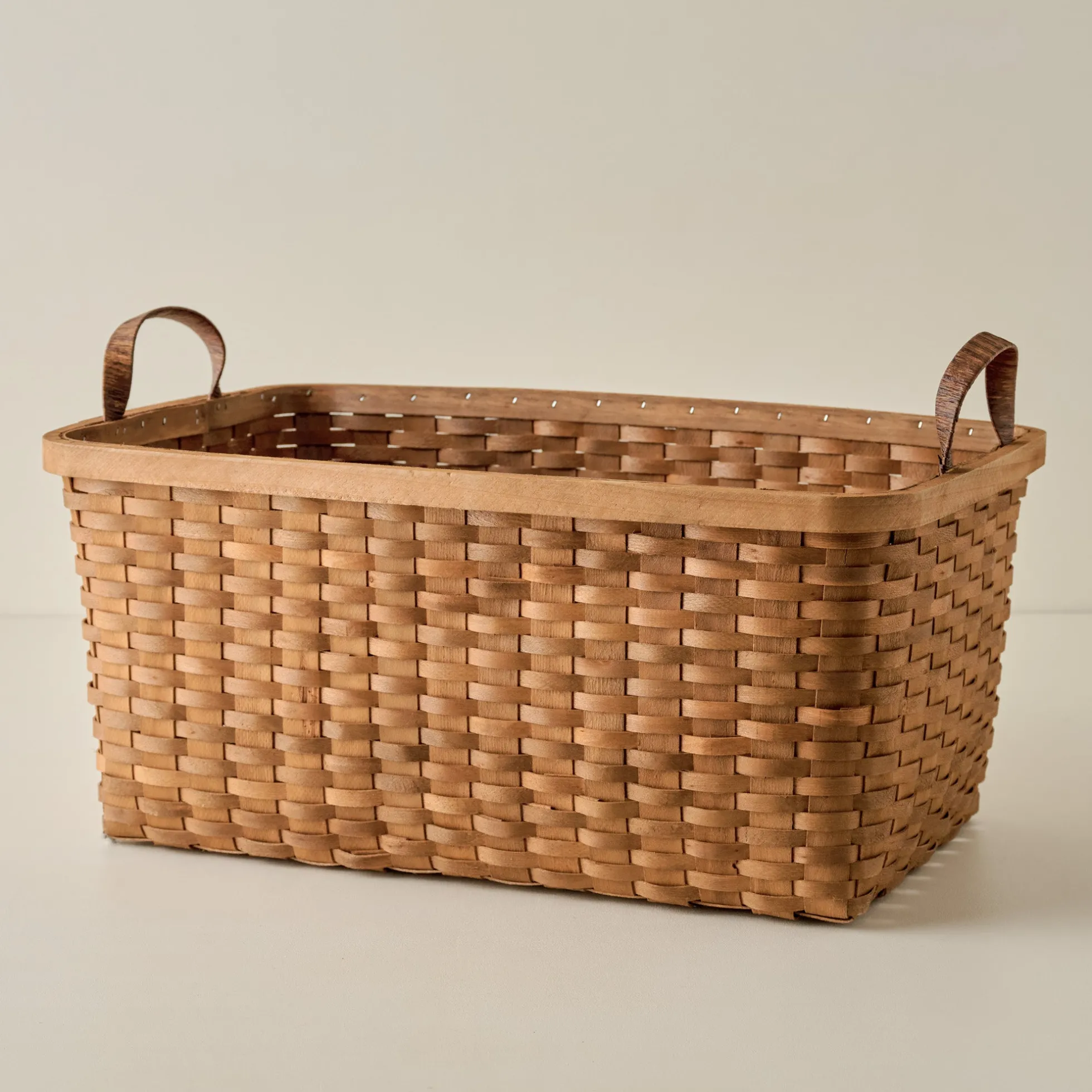 Antique Inspired Woven Harvest Basket