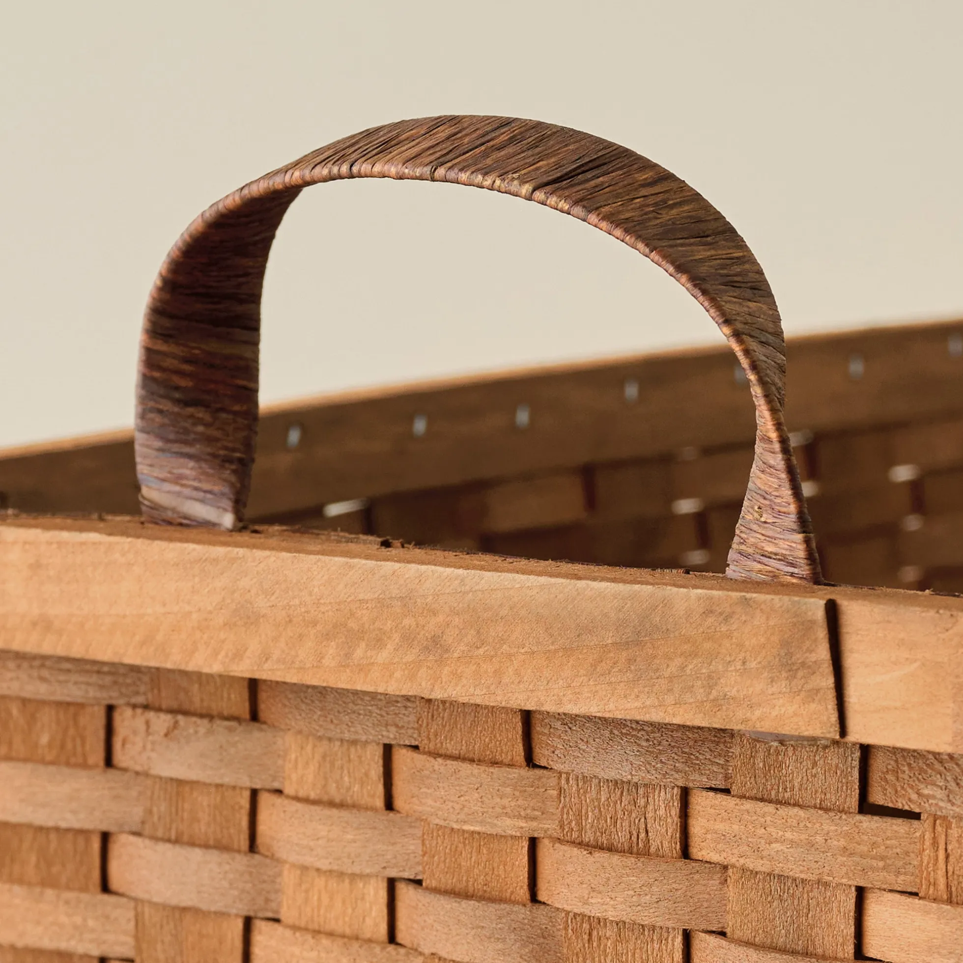 Antique Inspired Woven Harvest Basket