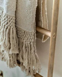 Antique White Essential Tassel Throw