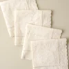 Antique White Eyelet Napkin Set of Four