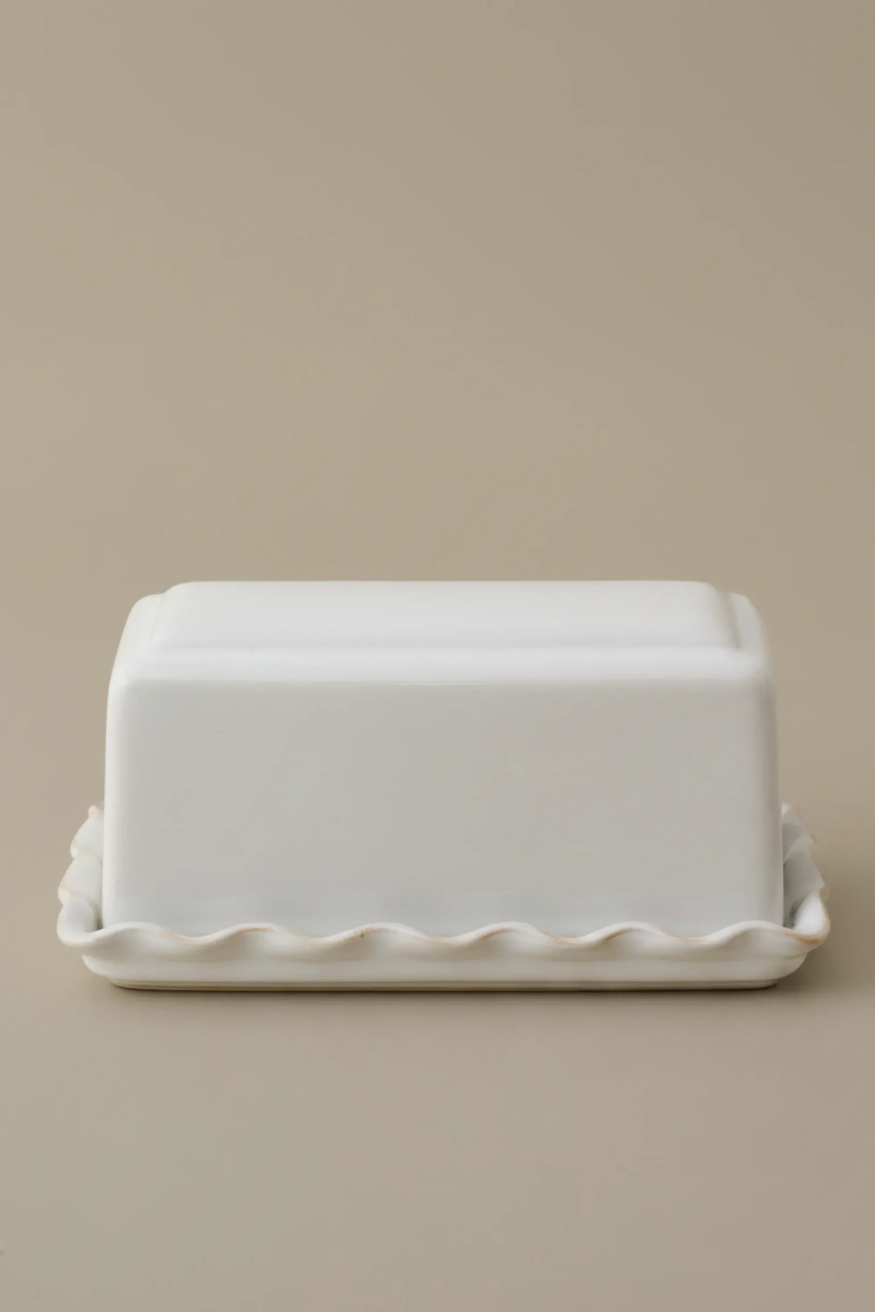 Antique White Margaret Butter Dish