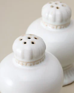 Antique White Margaret Vintage-Inspired Salt + Pepper Set