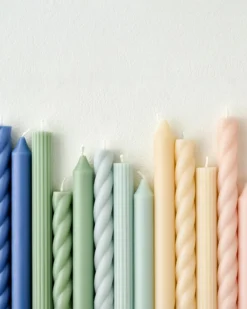 Assorted Blush Taper Candle Set