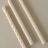Assorted Cream Taper Candle Set
