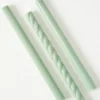 Assorted Sage Green Taper Candle Set