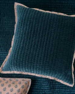 Audrey Velvet Block Print Sham - Magical Forest