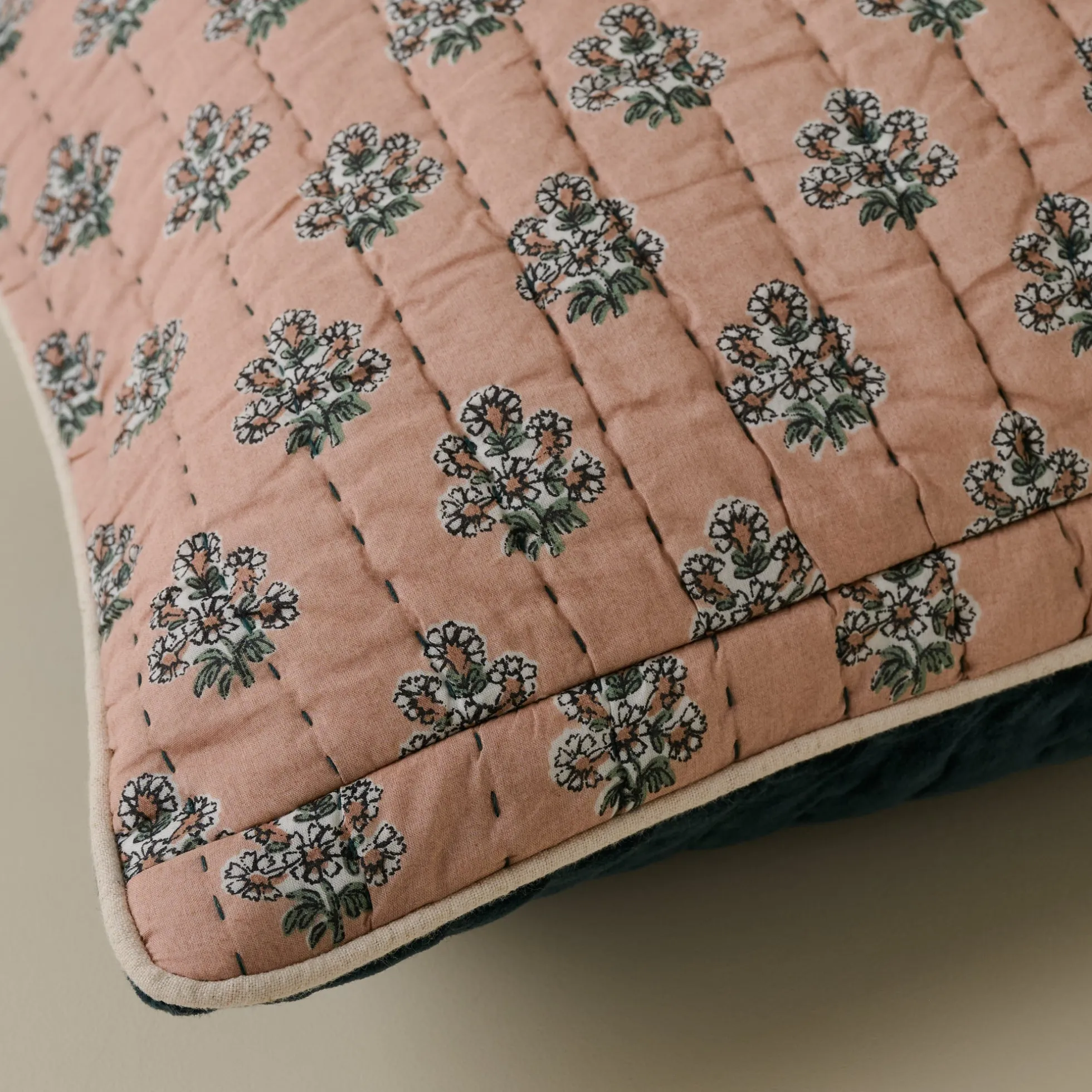 Audrey Velvet Lumbar Pillow- Magical Forest