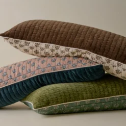 Audrey Velvet Lumbar Pillow- Magical Forest