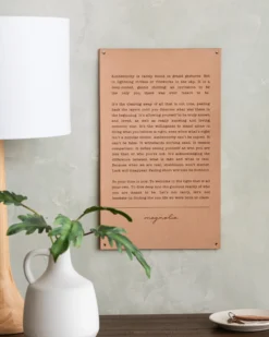 Authenticity Leather Sign
