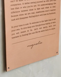Authenticity Leather Sign