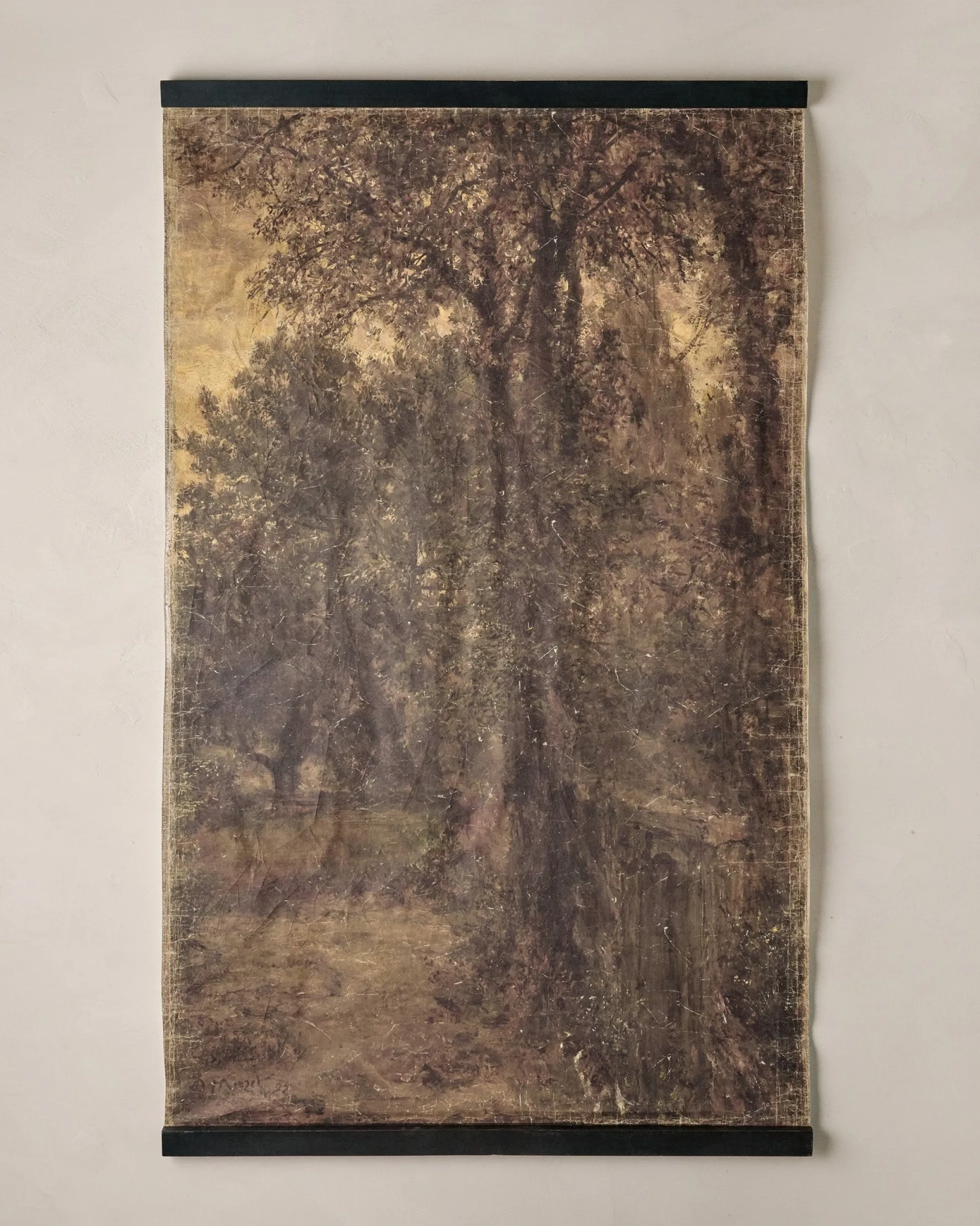 Autumn Forest at Dusk Tapestry