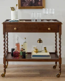 Barley Twist Bar Cart