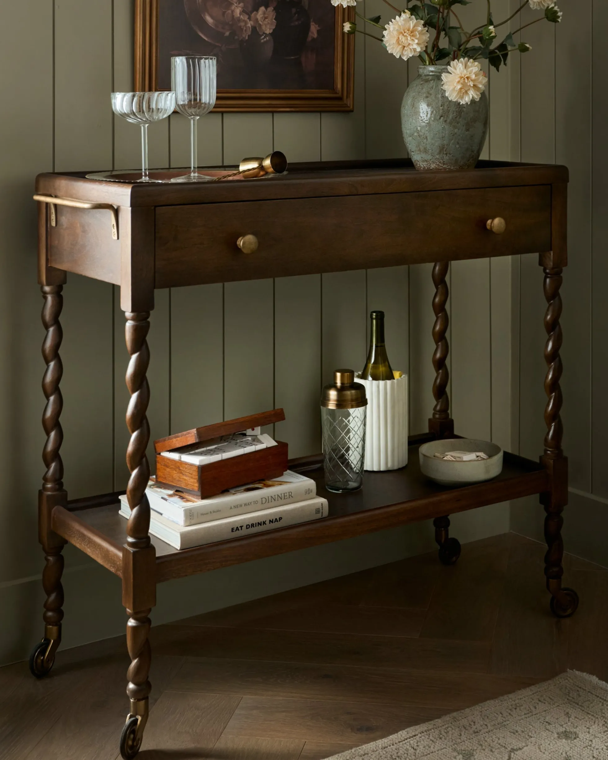 Barley Twist Bar Cart